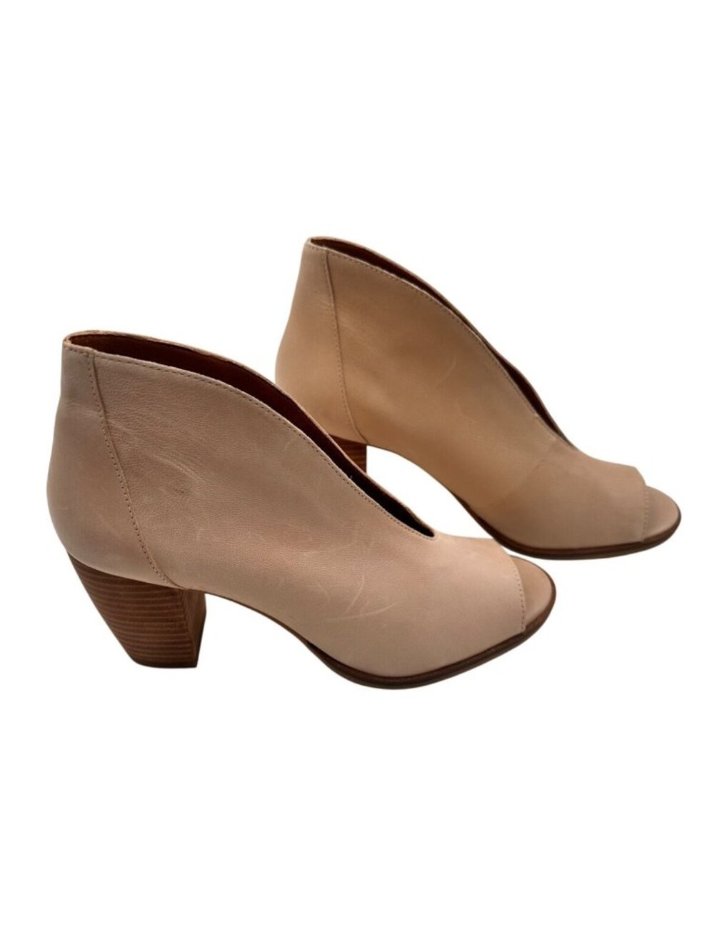 Lucky Brand Size 8 Beige Ankle  Soft Leather Boots Women Beige